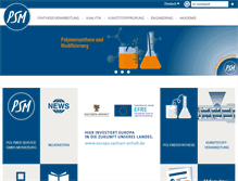 Tablet Screenshot of polymerservice-merseburg.de